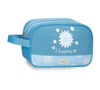 Enso Happiness Neceser Dos Compartimentos Adaptable Denim 26x16x10 cm Poliestere