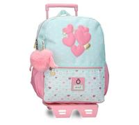 Enso Hearts Zaino con Trolley Verde 27x33x11 cm Poliestere 9,8L