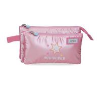 Enso Into The Wild Estuche Triple Rosa 22x12x5 cm Poliestere