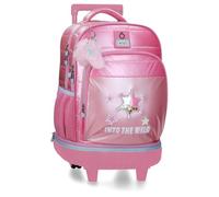 Enso Into The Wild Zaino Compatto 2 Ruote Rosa 33x44x21 cm Poliestere