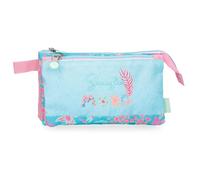 Enso Jungle Mood Astuccio Triplo Blu 22x12x5 cm Poliestere