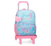 Enso Jungle Mood Zaino con carrello Blu 30x38x12 cm Poliestere