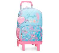 Enso Jungle Mood Zaino scuola doppio scomparto con carrello blu 32x44x17 cm Poliestere