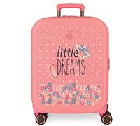 Enso Little dreams Valigia cabina rosa 40x55x20 cm ABS rigido Lucchetto TSA integrato 37L 2,74 kg Bagaglio a mano 4 doppie ruote