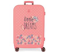 Enso Little dreams Valigia media rosa 48x70x28 cm ABS rigido Chiusura TSA integrata 79L 4,32 kg 4 doppie ruote