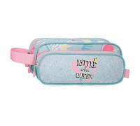 Enso Little Urban Queen Astuccio Triplo Blu 22x10x9 cm Poliestere, blu, 22x10x9 cms, Astuccio triplo