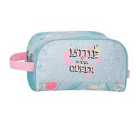 Enso Little Urban Queen Beauty case due scomparti adattabile Blu 26 x 16 x 11 cm Poliestere, blu, 26x16x11 cms, Beauty case a due scomparti adattabile