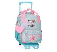 Enso Little Urban Queen Zaino Prescolare con Carrello Blu 23x28x10 cm Poliestere, blu, 23x28x10 cms, Zaino prescolare con carrello