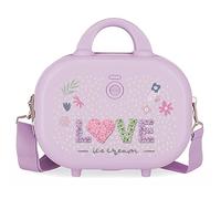 Enso Love Ice cream Borsa da toilette adattabile con tracolla viola 29x21x15 cm ABS rigido 9,14 l 0,8 kg