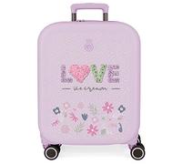 Enso Love Ice cream Valigia cabina viola 40x55x20 cm ABS rigido Chiusura TSA integrata 37L 3,22 kg Bagaglio a mano 4 doppie ruote