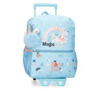 Enso Magic Summer Zaino con carrello blu 27x33x11 cm Poliestere, blu, Taglia unica, Zaino con carrello