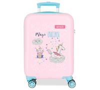 Enso Magic Unicorn - Valigia da cabina rosa, 33 x 50 x 20 cm, rigida 2 kg, chiusura a combinazione laterale, in ABS, 2 kg, 33 l, bagaglio a mano, Rosa, Taglia unica, Valigia cabina