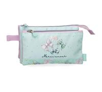 Enso Merci Amour Astuccio Triplo Verde 22x12x5 cm Poliestere, blu, Taglia unica, Astuccio triplo