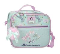 Enso Merci Amour Borsa a tracolla Porta Alimenti Termico Verde 25x21x11 cm Poliestere, blu, Taglia unica, Tracolla porta alimenti termica