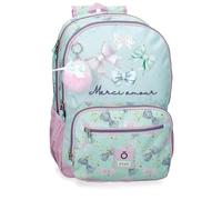 Enso Merci Amour Zaino Scuola Verde 32X44X17 cm Poliestere, blu, Taglia unica, Zaino scuola