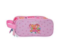 Movom Good Day Estuche Triple Malva 22x10x9 cm Poliestere