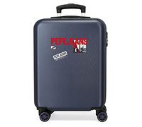 Enso Pepe Jeans Dikran Valigia da cabina blu 38 x 55 x 20 cm Rigida ABS Chiusura a combinazione laterale 34 L 2,74 kg 4 ruote doppie