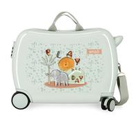 Enso Play All Day Valigia per bambini, realizzata in ABS, ruote doppie a rotazione multidirezionale, molteplici modi per usarlo, blu, 50x38x20 cms, Valigia per bambini