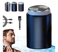 Enspiracle - Enspiracle Mini Shaver, Enspiracle Shaver, Enspiracle Portable Mini Electric Shaver, Unisex Mini Portable Electric Shaver, USB Rechargeable Mini Shaver for Men (Blue)