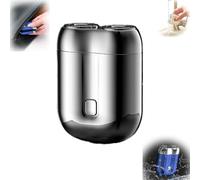 Enspiracle Rechargeable Portable Electric Shaver, Enspiracle 2024 New Upgrade Pocket Shaver, Rechargeable Waterproof Compact Electric Shaver (Silver)