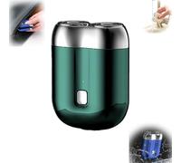 Enspiracle Rechargeable Portable Electric Shaver, Enspiracle 2024 New Upgrade Pocket Shaver, Rechargeable Waterproof Compact Electric Shaver (Green)