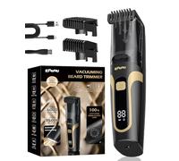 ENSSU Rasoio elettrico ricaricabile da uomo, con 2 pettini, quadrante regolabile da 1 a 20 mm, impermeabile, senza fili, per barba e barba