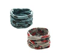 ENSTAB 2 sciarpe scaldacollo per bambini in cotone, per autunno e inverno, sciarpa, collo caldo per ragazza e ragazzo (Ragazzo-D)