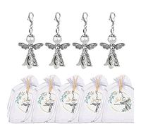 ENSTAB 36 ciondoli a forma di angelo bianco per matrimonio, cresima, compleanno, Natale, battesimo, comunione, festa, pensierino, angelo di perle, klein, Rame, Perla