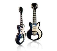 ENSTAB Apribottiglie a forma di chitarra con magnete, amanti della musica, apribottiglie per birra, apribottiglie per feste musicali, regali musicali in metallo per uomini