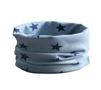 ENSTAB Sciarpa per bambini in cotone Loop sciarpa per bambini Baby Loop collo scaldacollo scaldacollo per ragazze e ragazzi, B stella azzurra, Taglia unica