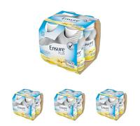 Ensure Plus Supplemento Nutrizionale Ipercalorico con Proteine, privo di Fibre |Formato bevanda| Alimento a fini medici speciali completo e bilanciato | Confezione 4x200ml Gusto Banana