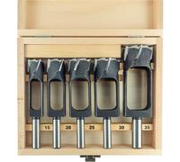 ENT 09152 Set da 5 pz. Fresa per tenoni Ø 15, 20, 25, 30 e 35 mm, in acciaio per utensili, per connettori, tasselli e tenoni in legno