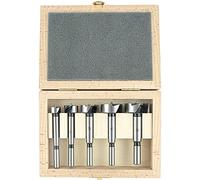 ENT 40305 5 pezzi Forstner Bit Premium Set forgiato, diametro (D) 15-20-25-30-35 mm, S 8 mm / 10 mm