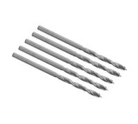 ENT 50030 5 pezzi HSS-G Punta premium per legno con Ø 3 mm, lunghezza di lavoro 30 mm, lunghezza totale 61 mm, con punta di centraggio e tagliente a spalla