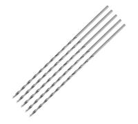 ENT 50403 Punta elicoidale per legno Ø 3 mm in confezione da 5, extra lungo 150mm, con punta centrale e pretaglio, D 3 x NL 100 x GL 150mm, codolo cilindrico, Acciaio ad alta velocità
