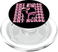 ENT Infermiera Orecchio Naso Gola Infermiera Ragazza Coquette Fiocco Rosa PopSockets PopGrip per MagSafe