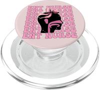 ENT Infermiera Orecchio Naso Gola Infermiera Ragazza Coquette Fiocco Rosa PopSockets PopGrip per MagSafe
