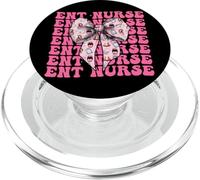 ENT Infermiera Orecchio Naso Gola Infermiera Ragazza Coquette Fiocco Rosa PopSockets PopGrip per MagSafe
