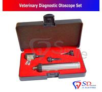 Ent Professionale Medico Diagnostico Otoscopio Kit Set Specula Case LED Bulbo UK