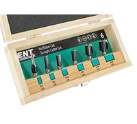 ENT Set di 6 frese HW con lama di base HW - Ø 6 - 8 - 10 - 12 - 16 e 20 mm - codolo Ø 8 mm