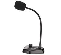 Entatial Microfono USB, Microfono per Computer a Collo D'Oca Pickup omnidirezionale a 360° con interfaccia USB per Voce di Gioco