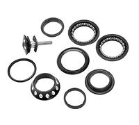 Entatial Serie sterzo conica, Cuffia con Cuscinetto a Guscio elettrolitico per Mountain Bike per Biciclette Dead Fly(Nero)