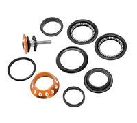 Entatial Serie sterzo conica, Cuffia con Cuscinetto a Guscio elettrolitico per Mountain Bike per Biciclette Dead Fly(Giallo)