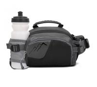 Entchin Marsupio per donne e uomini, borsa a tracolla con 4 tasche con cerniera, marsupio regolabile, uno dei regali essenziali da viaggio più popolari per passeggiate, viaggi, ciclismo (E131 nero)