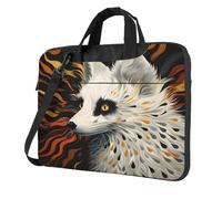 Entemne 13/14/15.6 Pollice Borsa Del Computer Portatile Astratta Volpe Pittura Del Manicotto Del Computer Caso Del Manicotto Per Le Donne Degli Uomini Leggero Resistente All'acqua, Multi, 14 inch