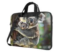 Entemne 13/14/15.6 Pollice Borsa Del Computer Portatile Bella Koala Famiglia Del Manicotto Del Computer Caso Per Le Donne Uomini Leggero Resistente All'Acqua Tablet Borsa A Tracolla Valigetta, Multi