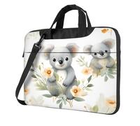 Entemne 13/14/15.6 Pollice Borsa Del Computer Portatile Carino Koala Animale Del Manicotto Del Computer Per Le Donne Degli Uomini Leggero Resistente All'Acqua Tablet Borsa A Tracolla Valigetta, Multi