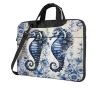 Entemne 13/14/15.6 Pollice Borsa Del Computer Portatile Cavalluccio Marino Floreale Arte Dell'annata Del Manicotto Del Computer Per Le Donne Degli Uomini Leggero Resistente All'acqua Borsa A, Multi
