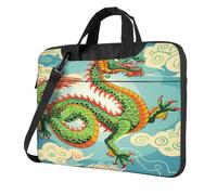 Entemne 13/14/15.6 Pollice Borsa Del Computer Portatile Cinese Del Drago Antico Del Manicotto Del Computer Per Le Donne Degli Uomini Leggero Resistente All'Acqua Del Computer Tablet Borsa, Multi, 15.6