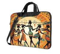 Entemne 13/14/15.6 Pollice Borsa Del Computer Portatile Danza Donne Africane Modello Etnico Caso Del Manicotto Del Computer Per Le Donne Degli Uomini Leggero Resistente All'Acqua Tablet Borsa A